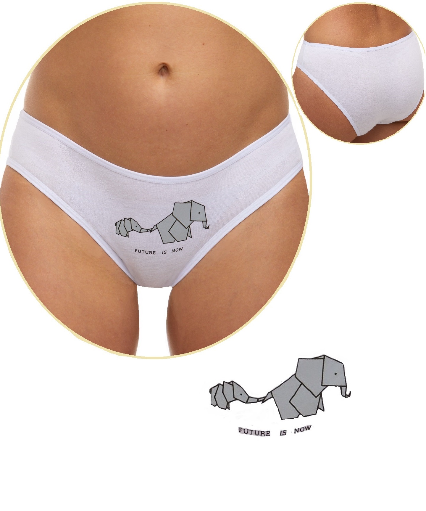 Sada dámských kalhotek 6 kusů - Elephants