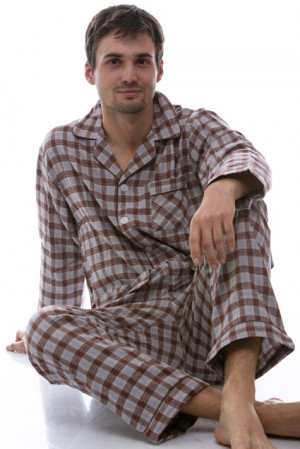 Pánské pyžamo, flanel 1P0437