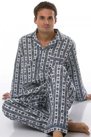 Pánské pyžamo, flanel 1P0444
