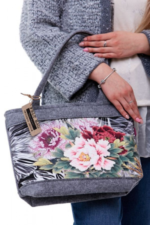 Kabelka Felt Bag - Flowers 1KA0005