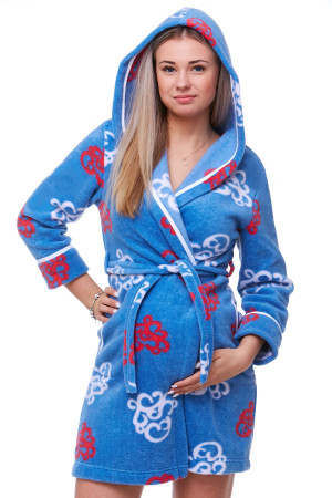 Župan do porodnice fleece 1W0283