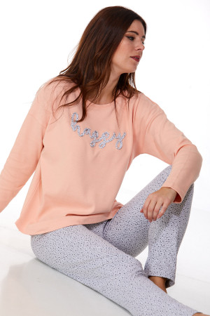 Dámské pyžamo comfort teplé 1B0981