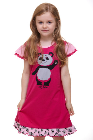 Dívčí noční košilka panda 1F0525