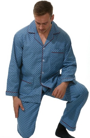 Pánské pyžamo teplé flanel 1PF0011