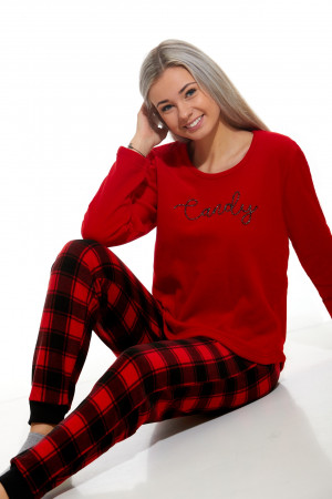Luxusní hřejivé dámské pyžamo 1B1055