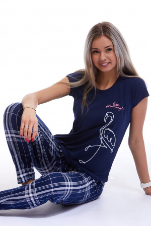Pyžamo comfort pro ženy či dívky Plameňák 1B1231