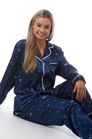Elegantní saténové pyžamo pro ženy 1E8348