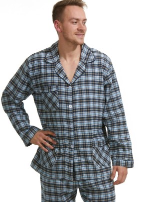 Pánské pyžamo teplé flanel