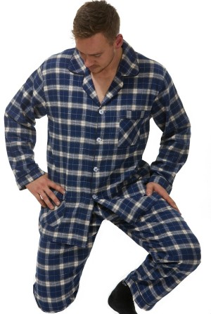 Pánské pyžamo teplé flanel