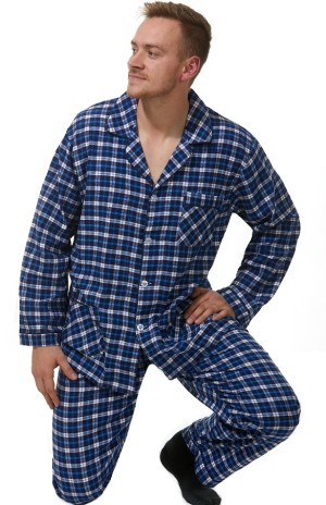 Pánské pyžamo teplé flanel