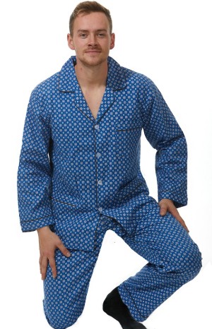 Pánské pyžamo teplé flanel 1PF0005