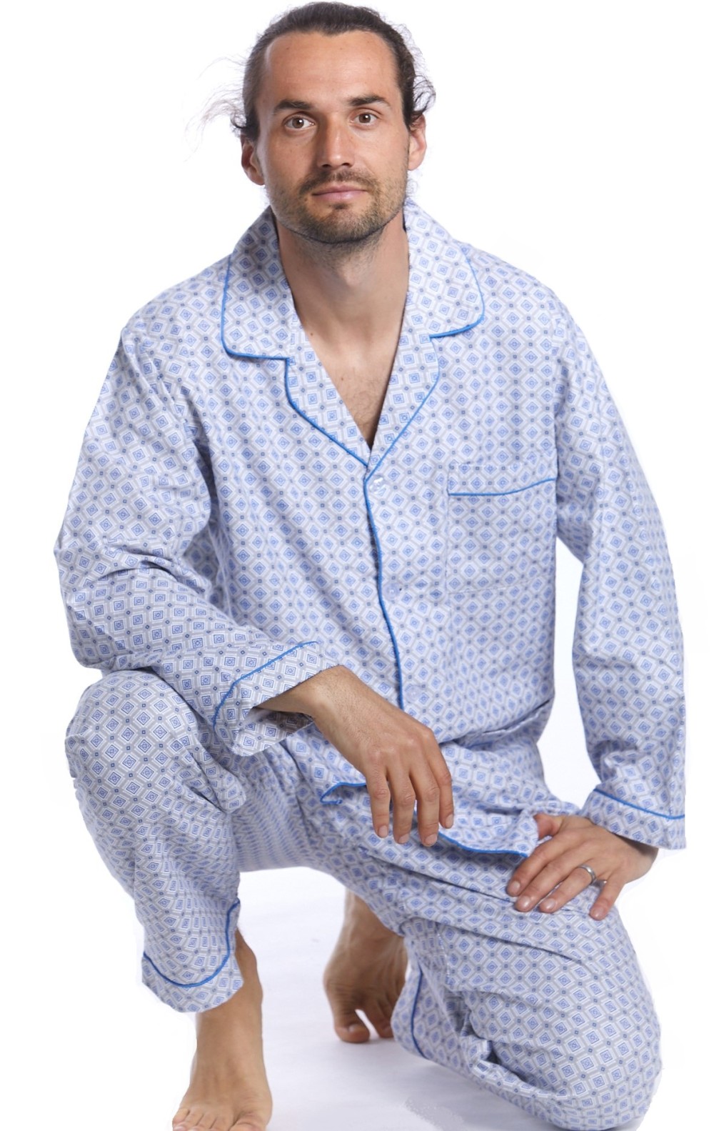 Pánské pyžamo teplé flanel 1PF0003