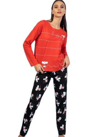Pyžamo comfort pro ženy či dívky Myšičky 1B1375