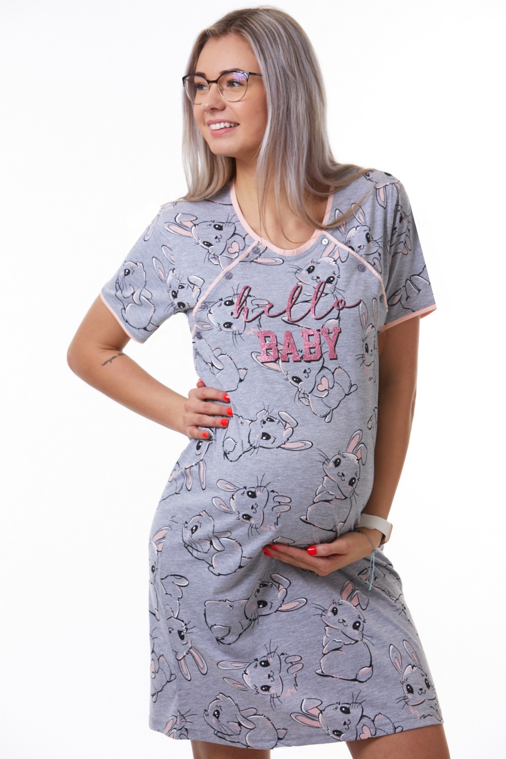 Košilka kojící do porodnice Baby Králíčci 1C2873