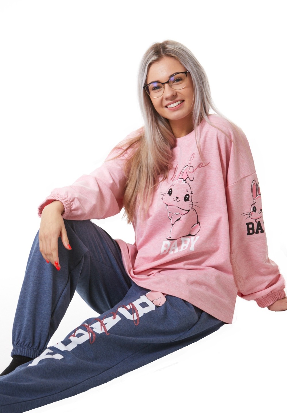 Luxusní hřejivé dámské pyžamo Baby Hello