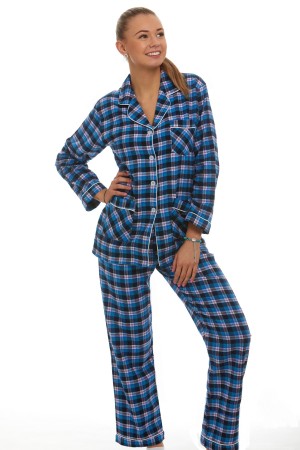 Elegantní pyžamo pro ženy - flanel 1DF0003