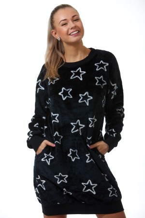 Extra teplá košilka pro ženy Hvězdy