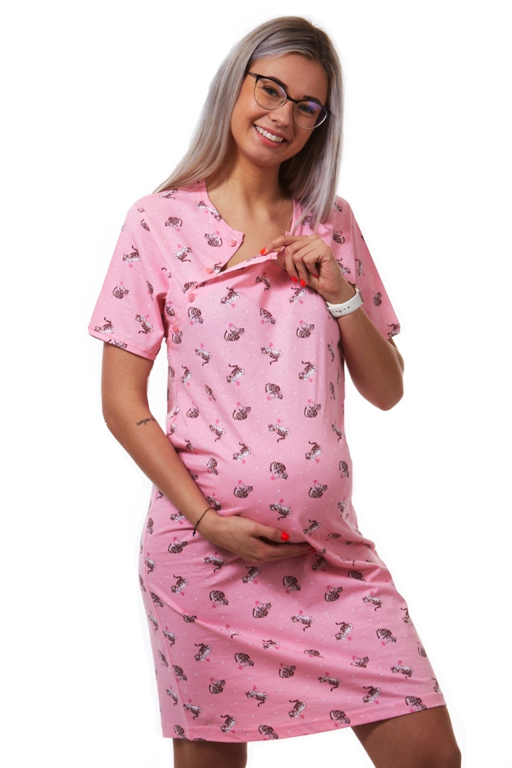 Košilka kojící do porodnice Koťátko 1C2898