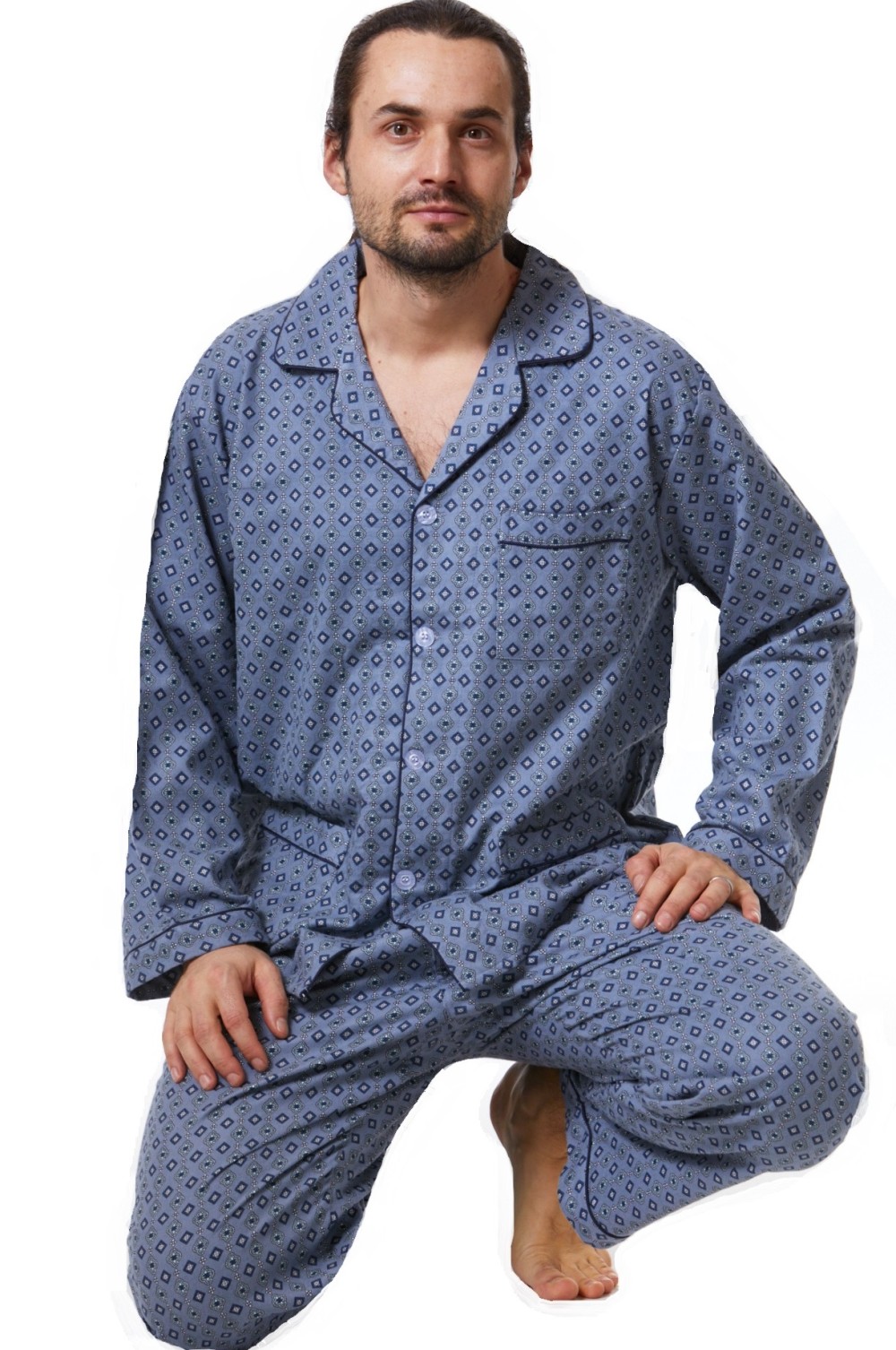Pánské pyžamo klasické flanel