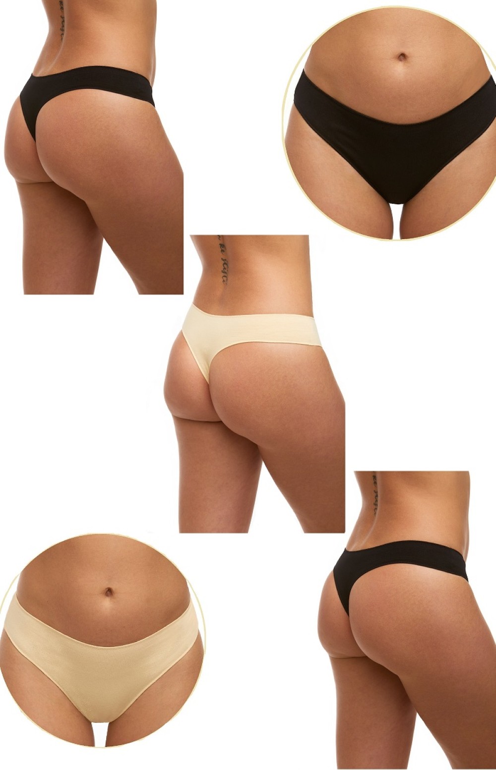 Dámská tanga v sadě - 3 kusů 20098