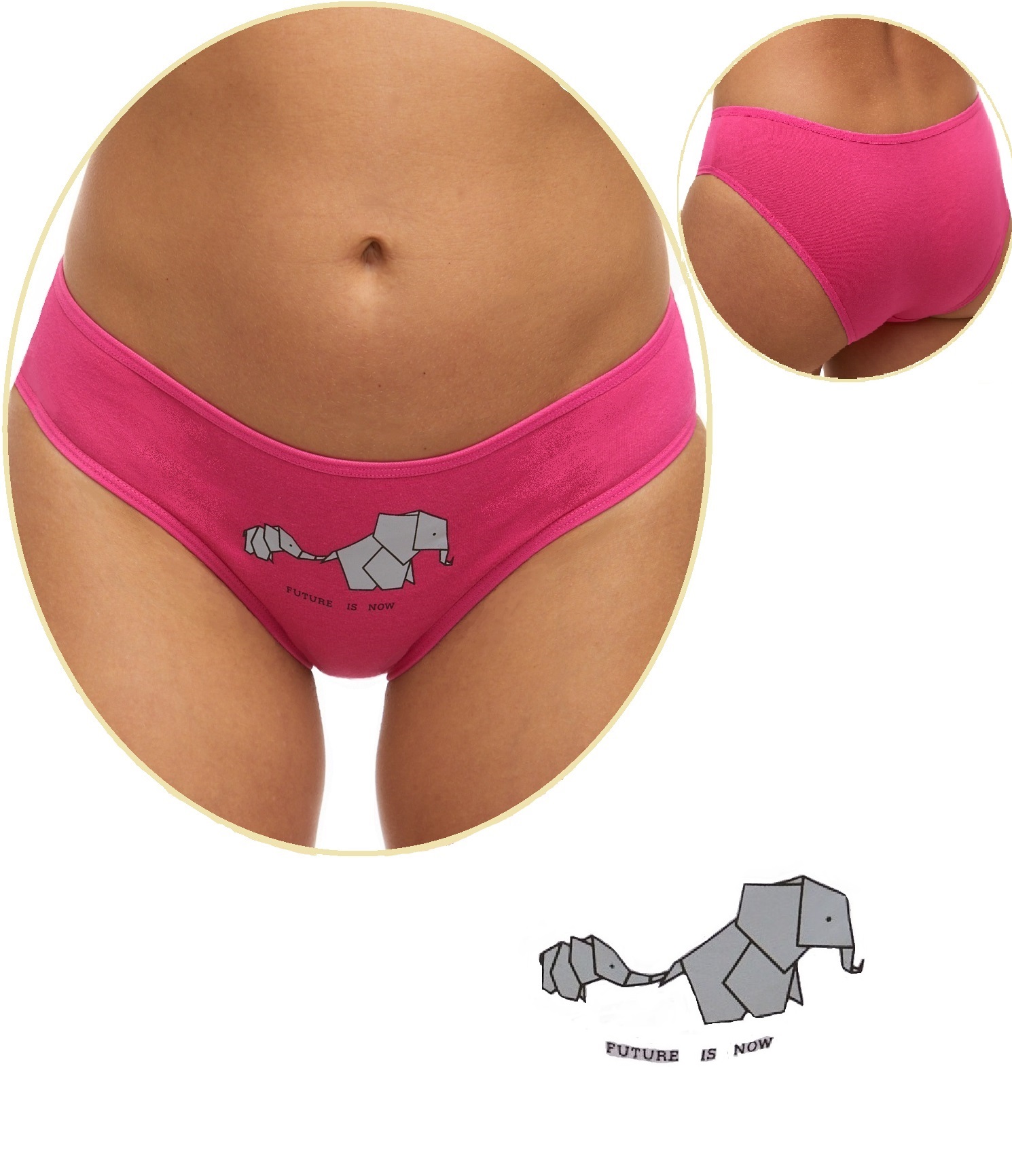 Dívčí růžové kalhotky Elephants