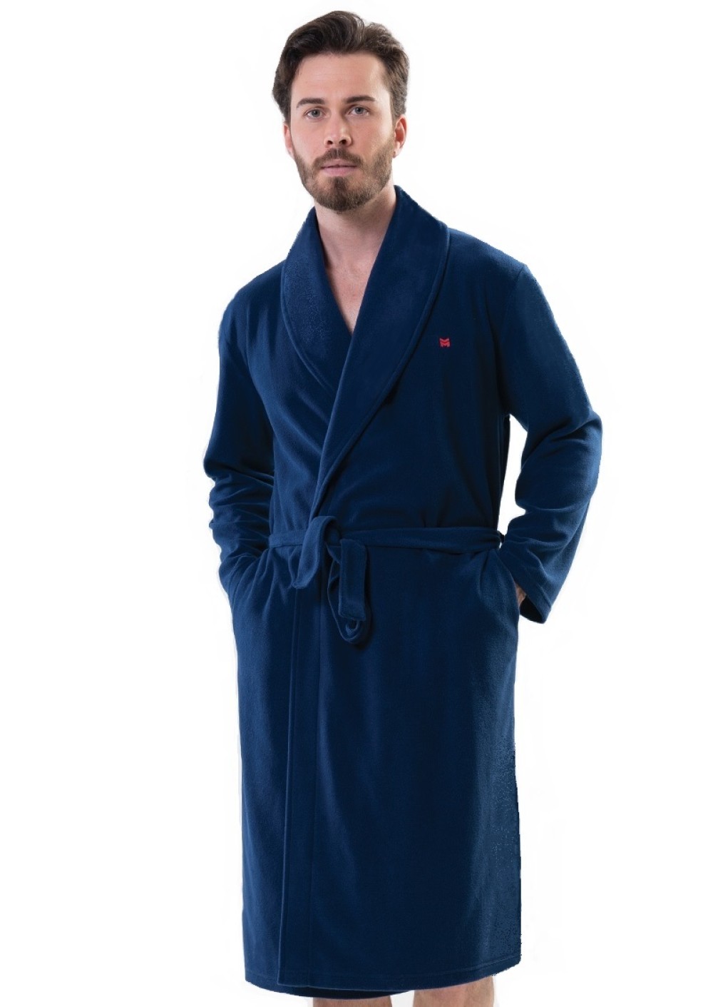Župan pánský teplý fleece s límcem 1Z1271