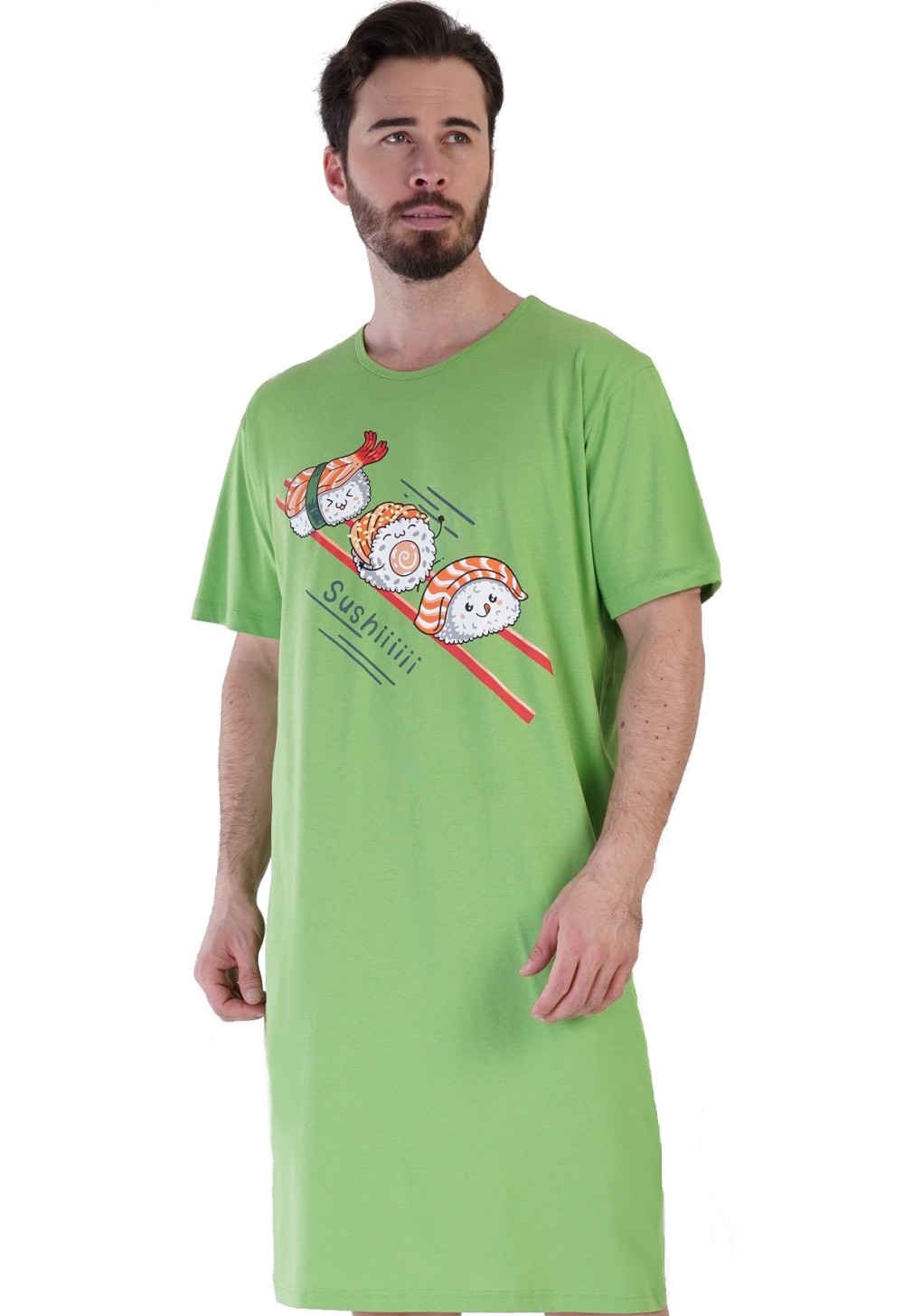 Zelená noční košile pro muže SUSHI 