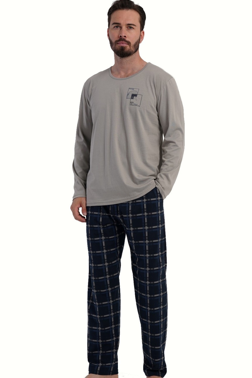 Pyžamo pánské bavlněné nadměrné velikosti