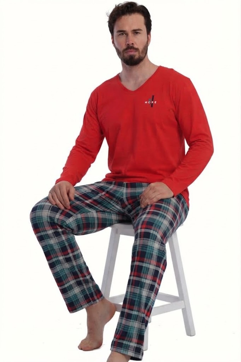 Pánské červené pyžamo